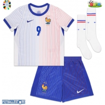 Frankrike Olivier Giroud #9 Bortedraktsett Barn EM 2024 Kortermet (+ Korte bukser)